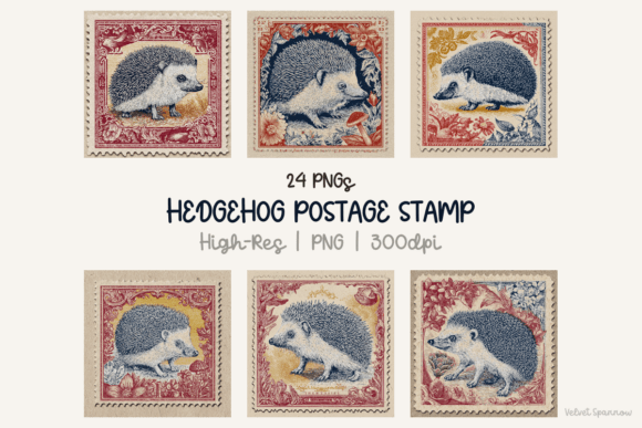 Download Hedgehog Postage Stamp 24 Png - Hedgehog Collection