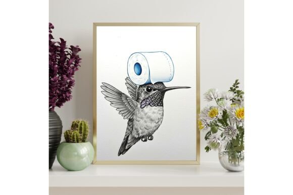 Download Playful Hummingbird Printable Wall Art - Bird printable Collection