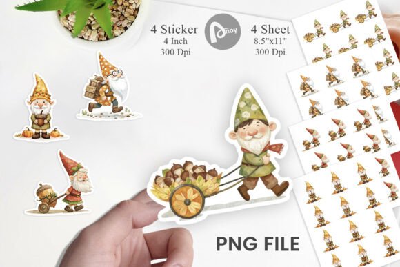 Download Acorn Gnome Delivery Sticker - Acorn Collection