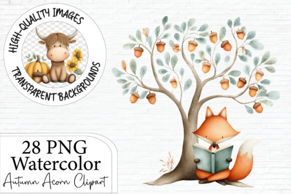 Download Watercolor Autumn Acorn Clipart - Acorn Collection