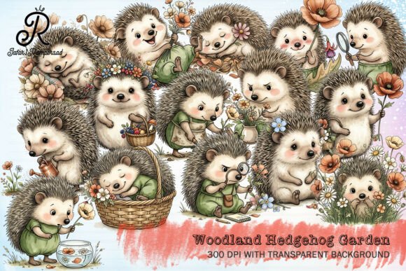 Download Woodland Hedgehog Garden Clipart - Hedgehog Collection
