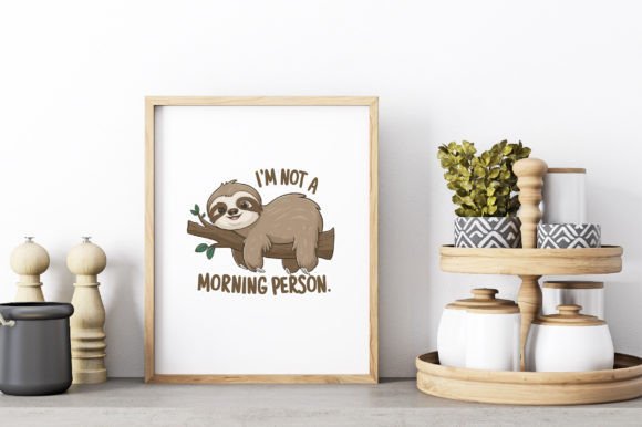 Download Beautiful Sloth Clipart Design - Premium Bundle